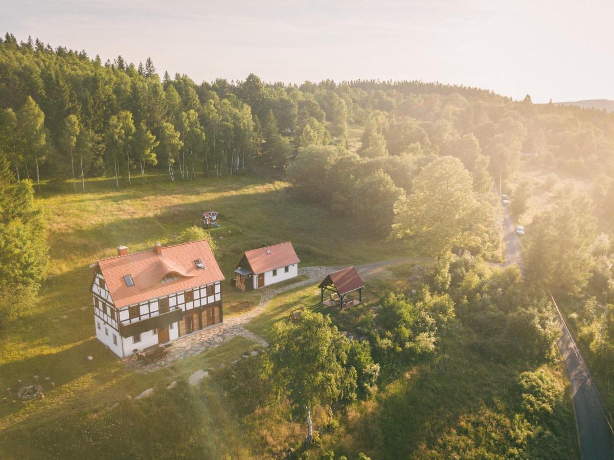 Izerski Horyzont - Dom Z Balia W Lesnej Perspektywie Kopaniec Exterior foto